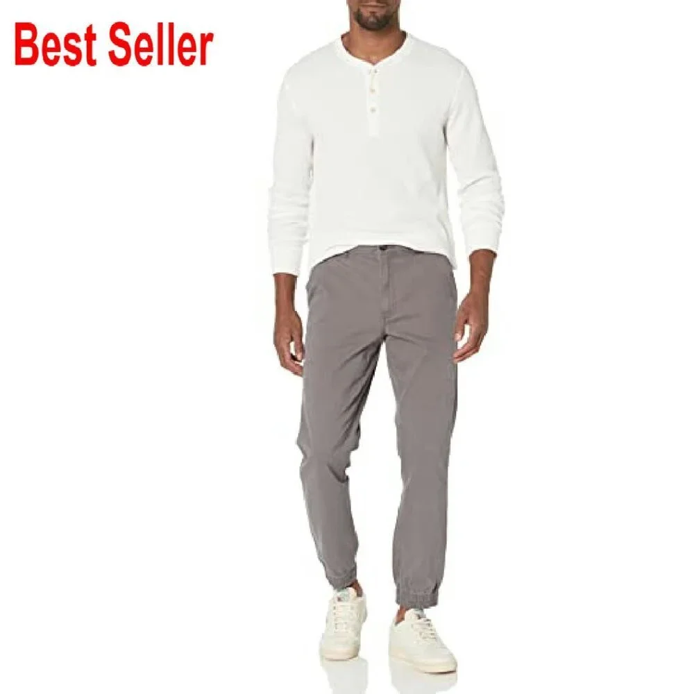 Slim-Fit Cotton Joggers Comfortable Stylish Casual Athletic Pants Modern